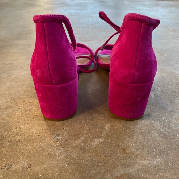 GIANNA BINI FUSCIA MODERN ANKLE BOW HEEL - Picture 4 of 7